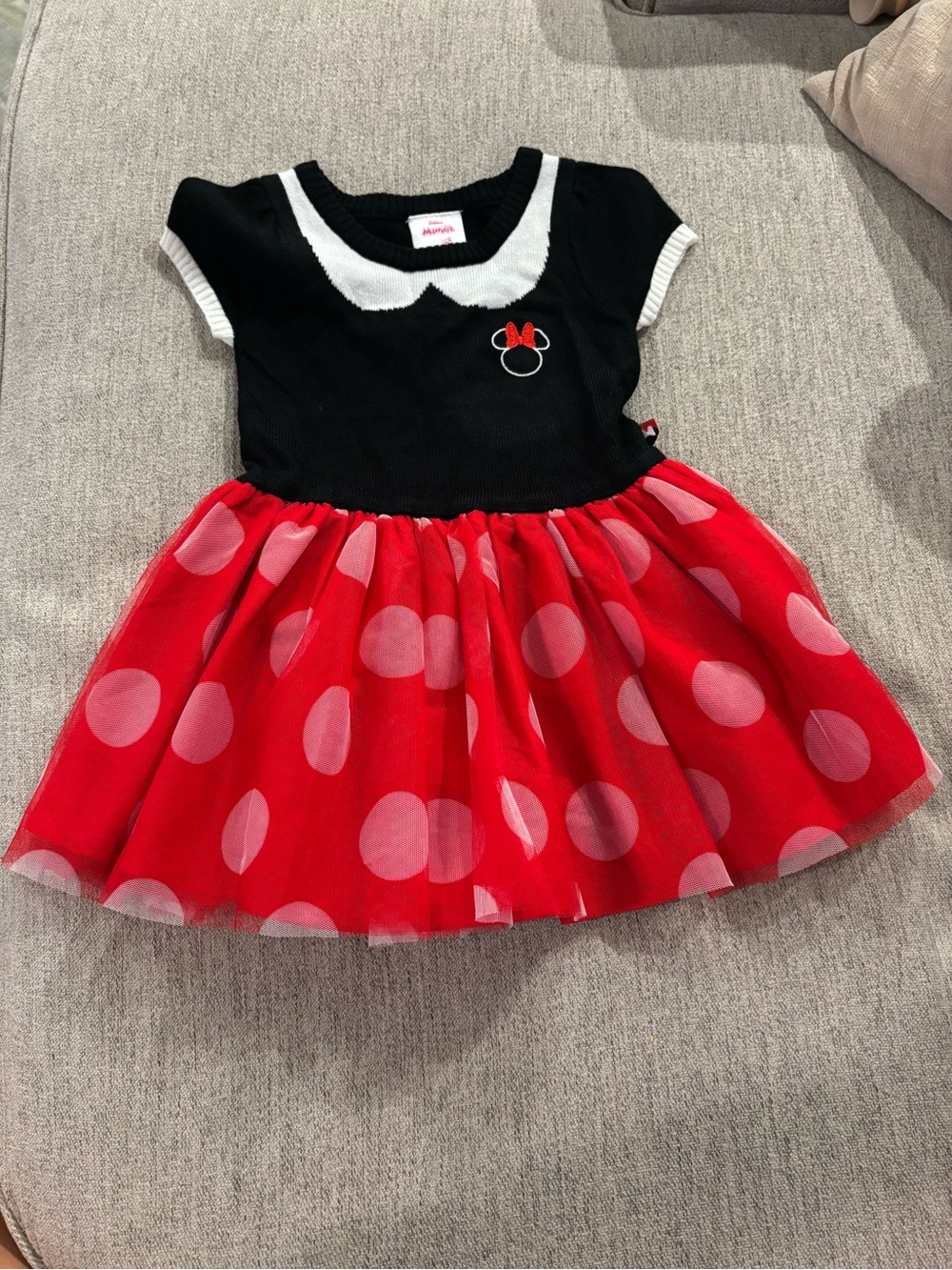Minnie Mouse Red & Black Tulle Dress
